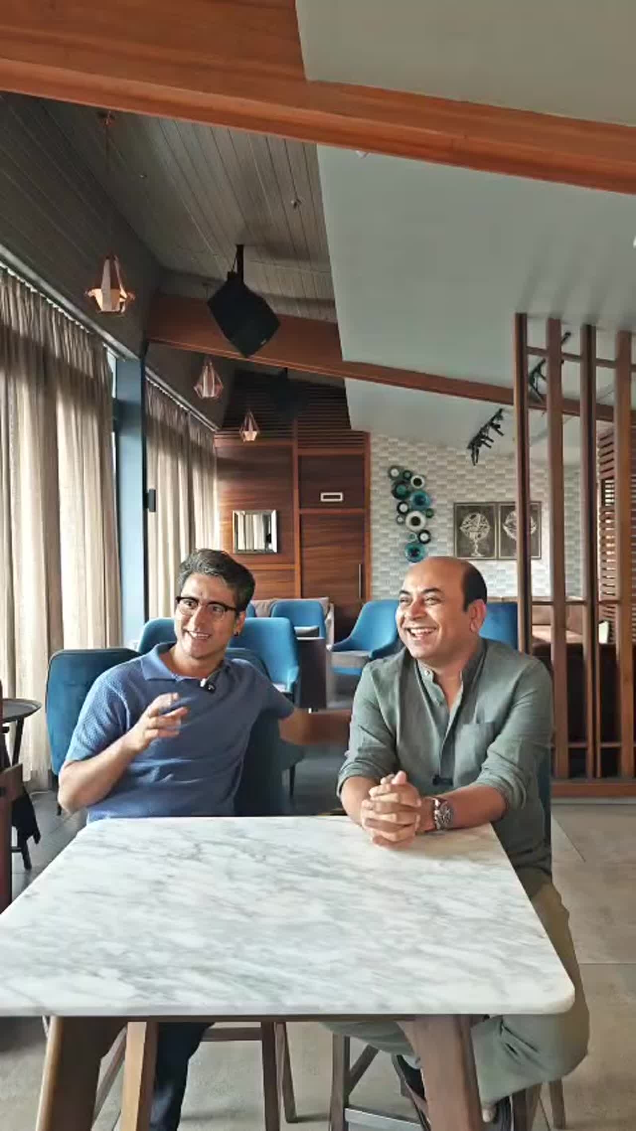 Anirban Chakrabarti and Anindya Bhattacharya spotted at Skai