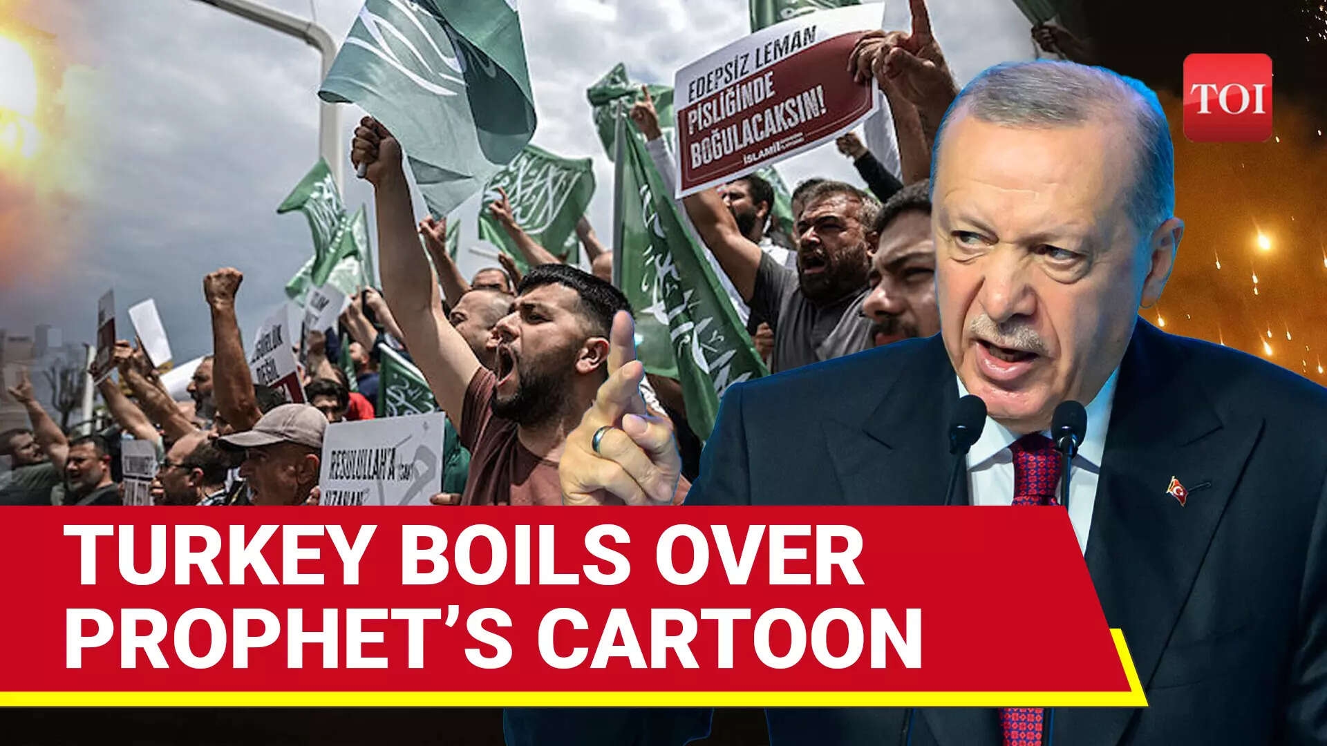 Erdogan Vows To PUNISH LeMan As Turkey BURNS Over Prophet's Cartoon