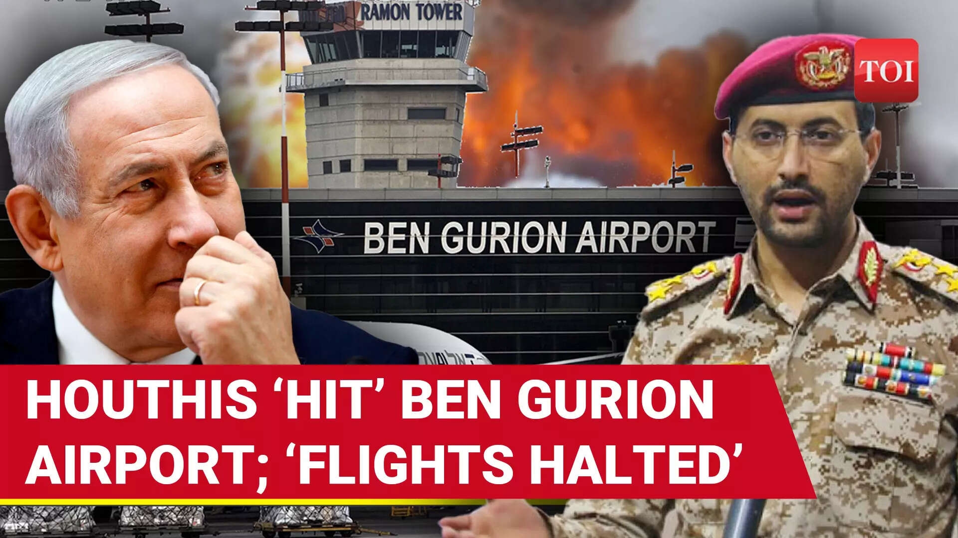 Houthis Hit Ben Gurion Airport, Military Sites With Palestine-2 Hypersonic Missile & Drones