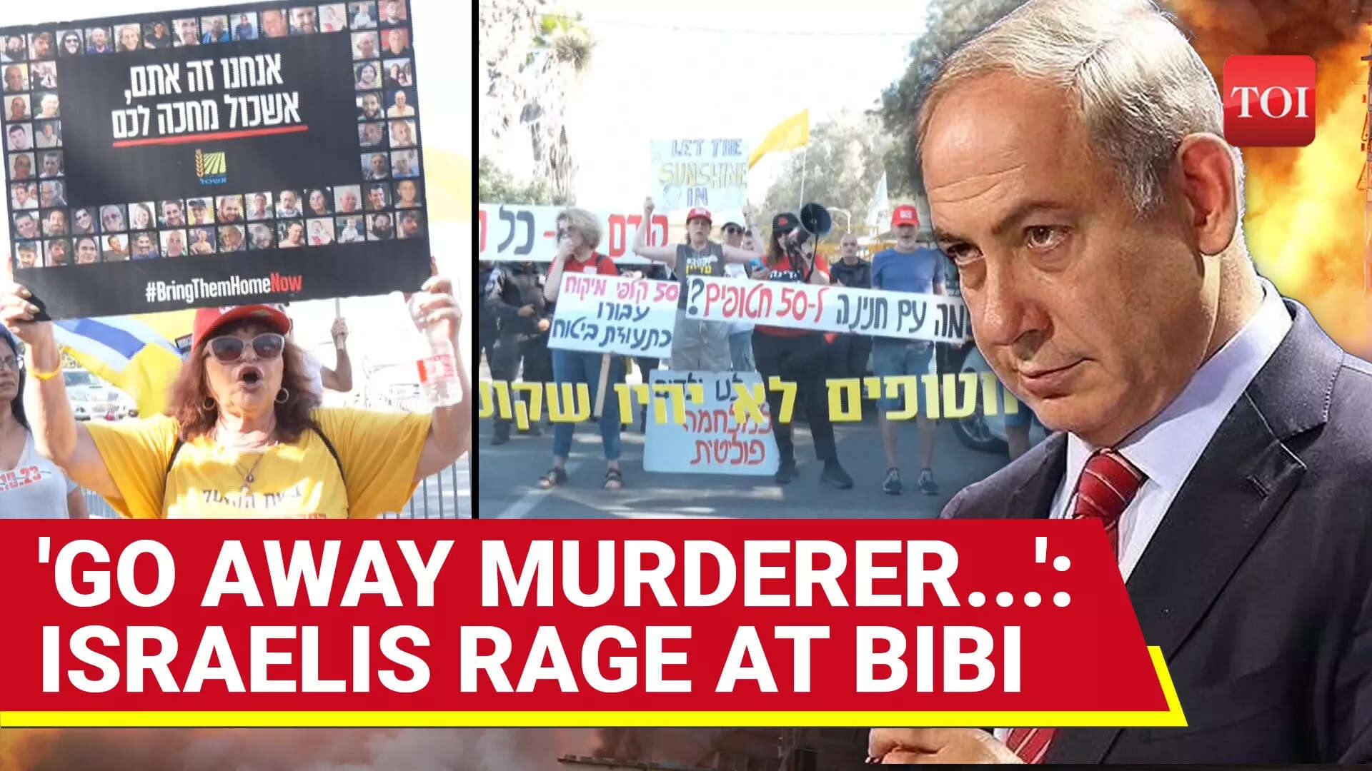Netanyahu ‘Runs For Cover' As Angry Israelis Erupt; Bibi's Nir Oz Visit Turns Into Chaos