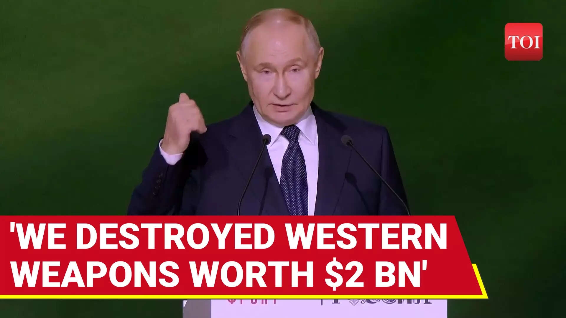 'Wiped Out Weapons Worth $2 BN': Putin Tells Western Taxpayers To Stop Aiding Ukraine