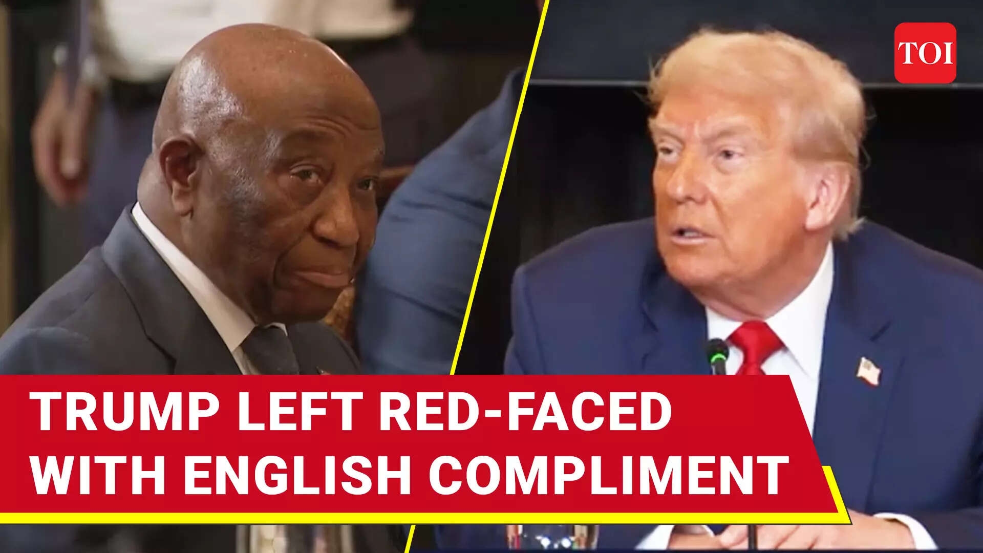 Trump Praises Liberia Leader's 'GOOD ENGLISH' But Compliment Turns Into ‘Embarrassment'