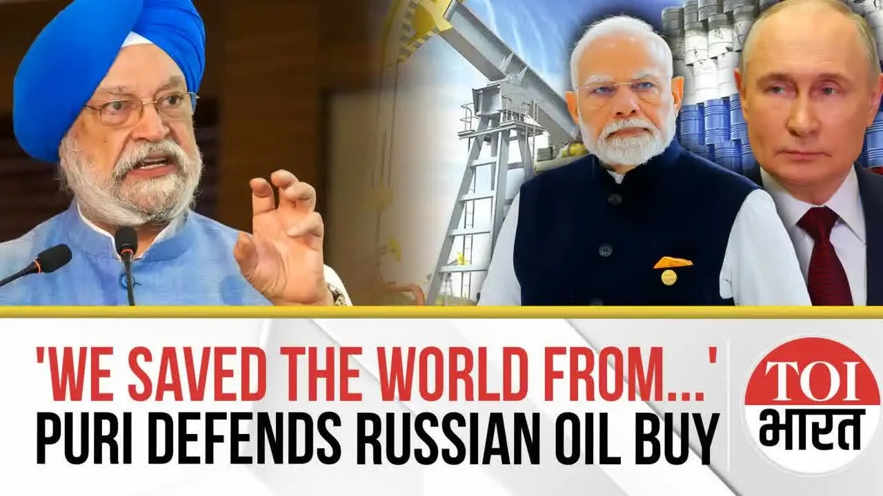 India Averted $130 Oil Crisis by Buying Russian Crude, Says Minister Hardeep Singh Puri