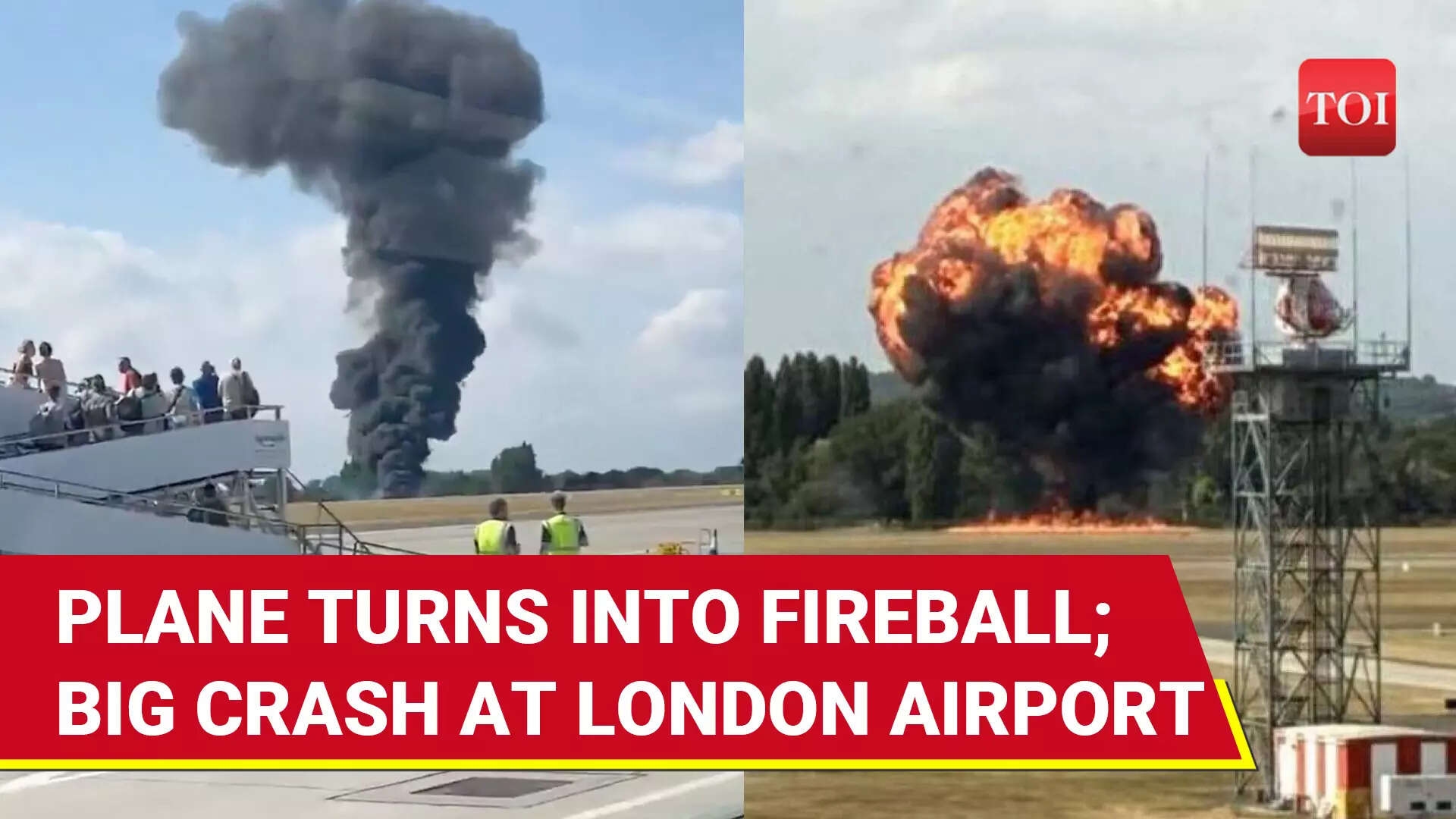 London Plane Crash: Fire, Smoke As Netherlands-Bound Jet Crashes Minutes After Takeoff