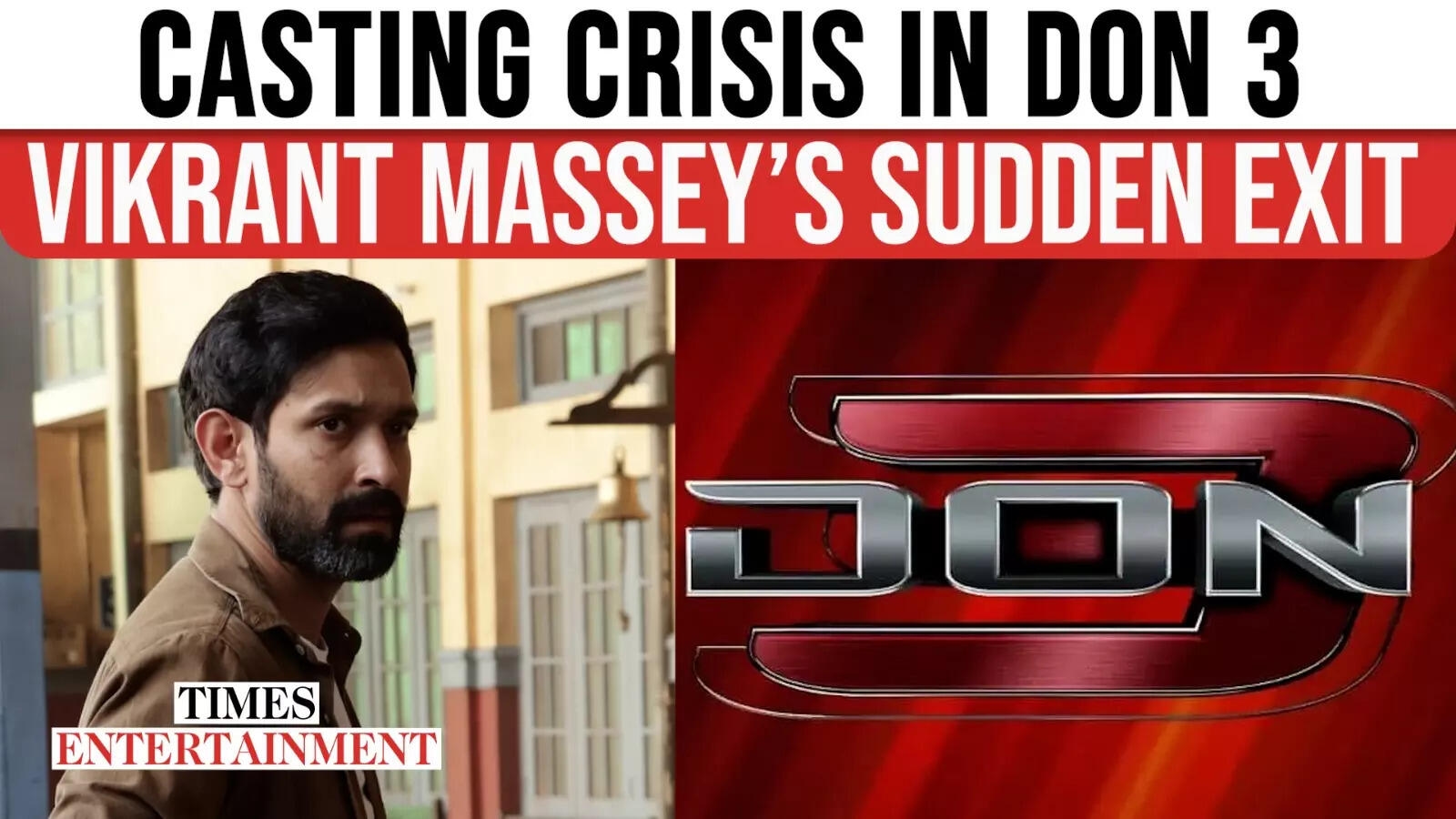 Vikrant Massey steps away from 'Don 3', search begins for new 'VILLAIN'