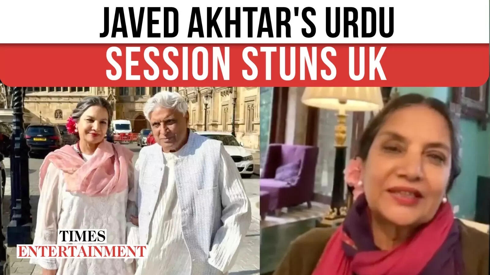 Shabana Azmi Shares Proud Moment; Javed Akhtar Takes Urdu To UK's House Of Lords