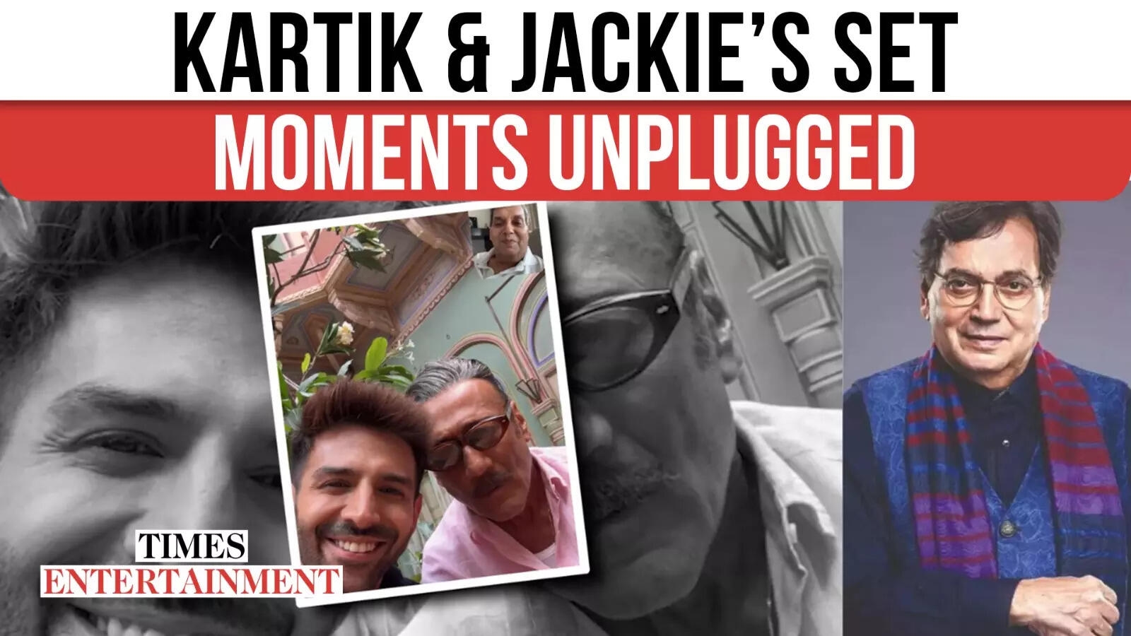 'Tu Meri...' Set Diaries: Kartik Aaryan & Jackie Shroff Warm Moment With Subhash Ghai