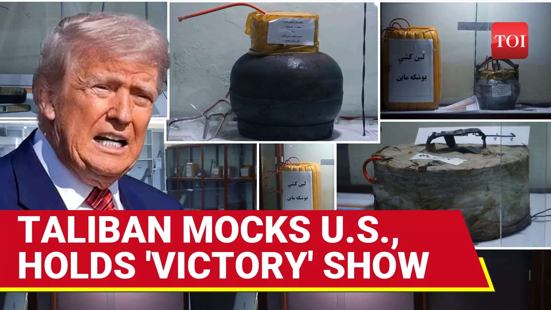Suicide Wests, Homemade Bombs: Taliban ROASTS U.S, Holds Exhibition To Mark U.S. Troops Withdrawal