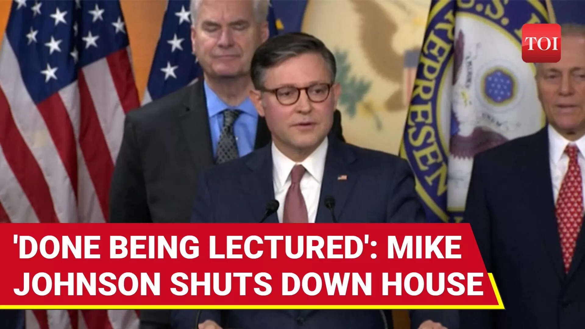 Full Briefing: Speaker Mike Johnson 'Blesses' Rep. Massie; Shuts Door On Epstein Files House Vote