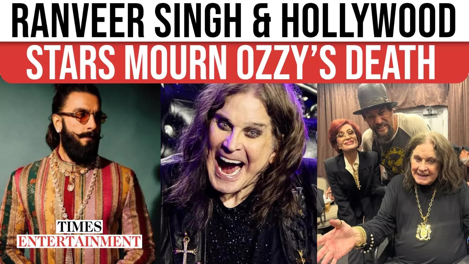Celebrities Pay Tribute to Ozzy Osbourne: From Ranveer Singh to Adam Sandler