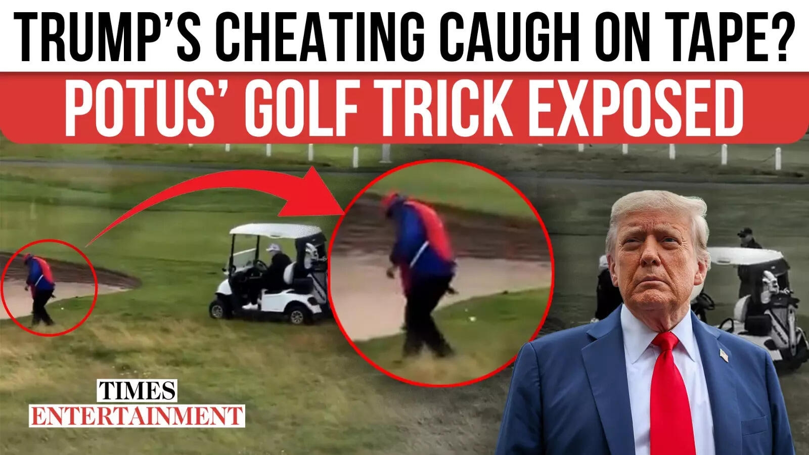 Trump's Golf Trick Exposed? Cheating Accusations EXPLODE as POTUS' Caddie Drops Ball On-Cam