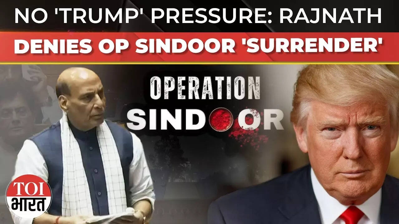 Incorrect To Say Op Sindoor Was...': Rajnath Denies Cong's 'Surrender' Charge, Rejects Trump's Role