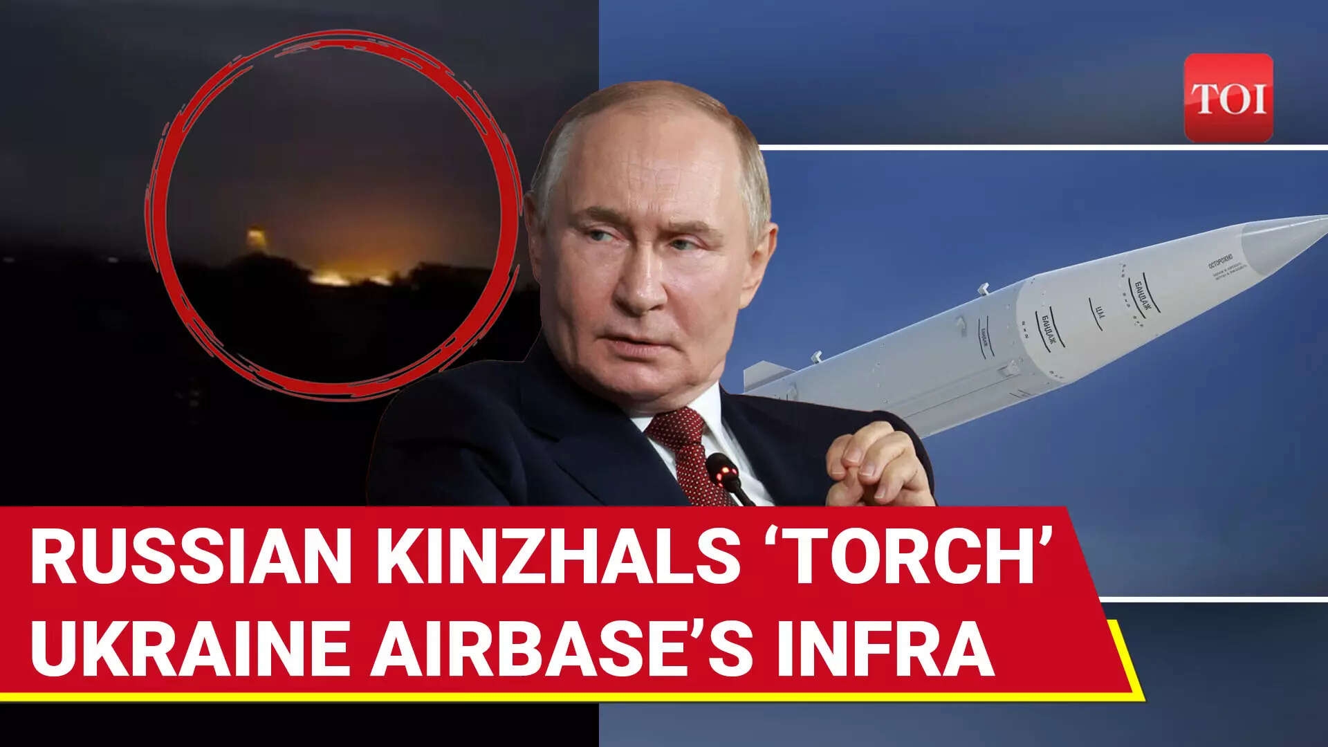 324 Shahed Drones, 7 Missiles: Putin's Kinzhals ‘HIT' Ukraine Airbase