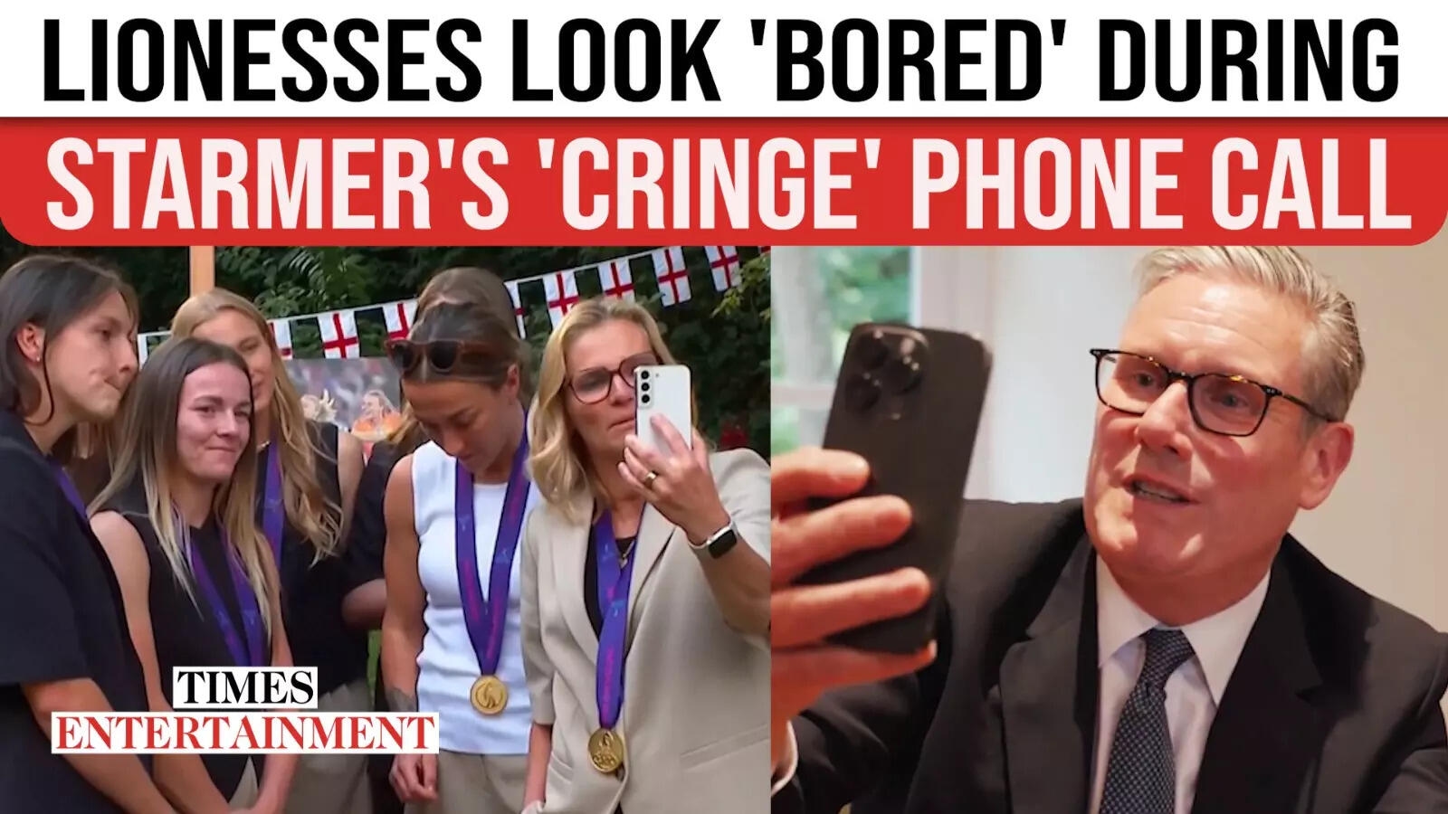 Starmer Branded Cringe For 'Awkward' Long-Distance Video Call With Lionesses