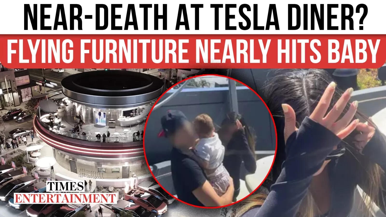 Tesla Diner Horror in LA: Woman Injured by Falling Furniture, Family Plans to Sue