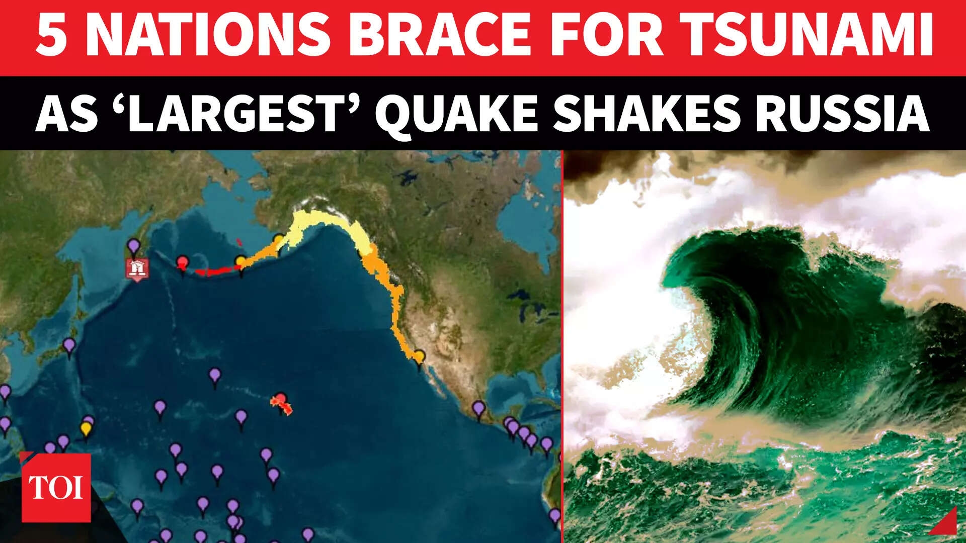 TSUNAMI EMERGENCY In US, Japan, China After 13 Feet High Waves, 'Strongest' Quake HITS Russia