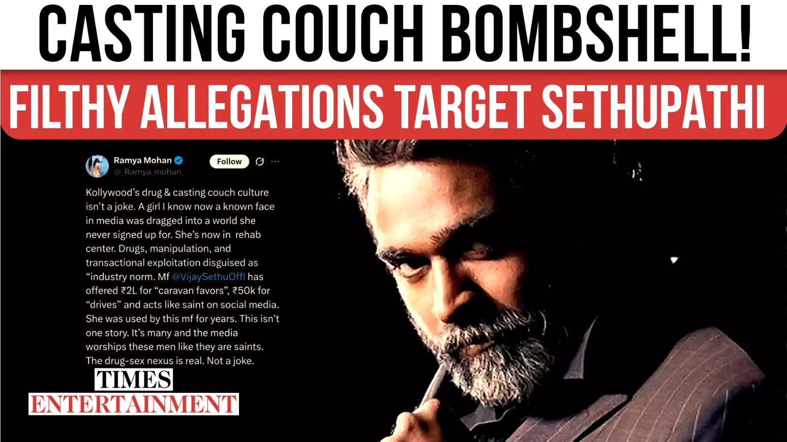 Vijay Sethupathi Denies Casting Couch Allegations, Files Legal Complaint
