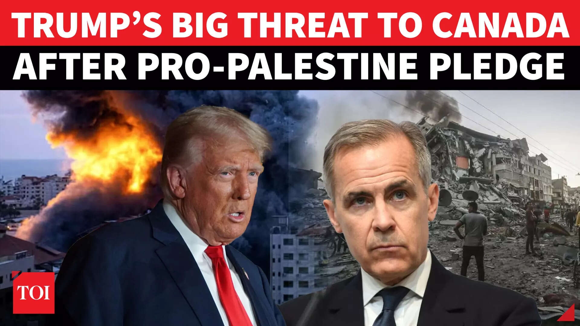 Trump Issues Big Warning To Canada After Carney Announces Palestine Statehood Plan