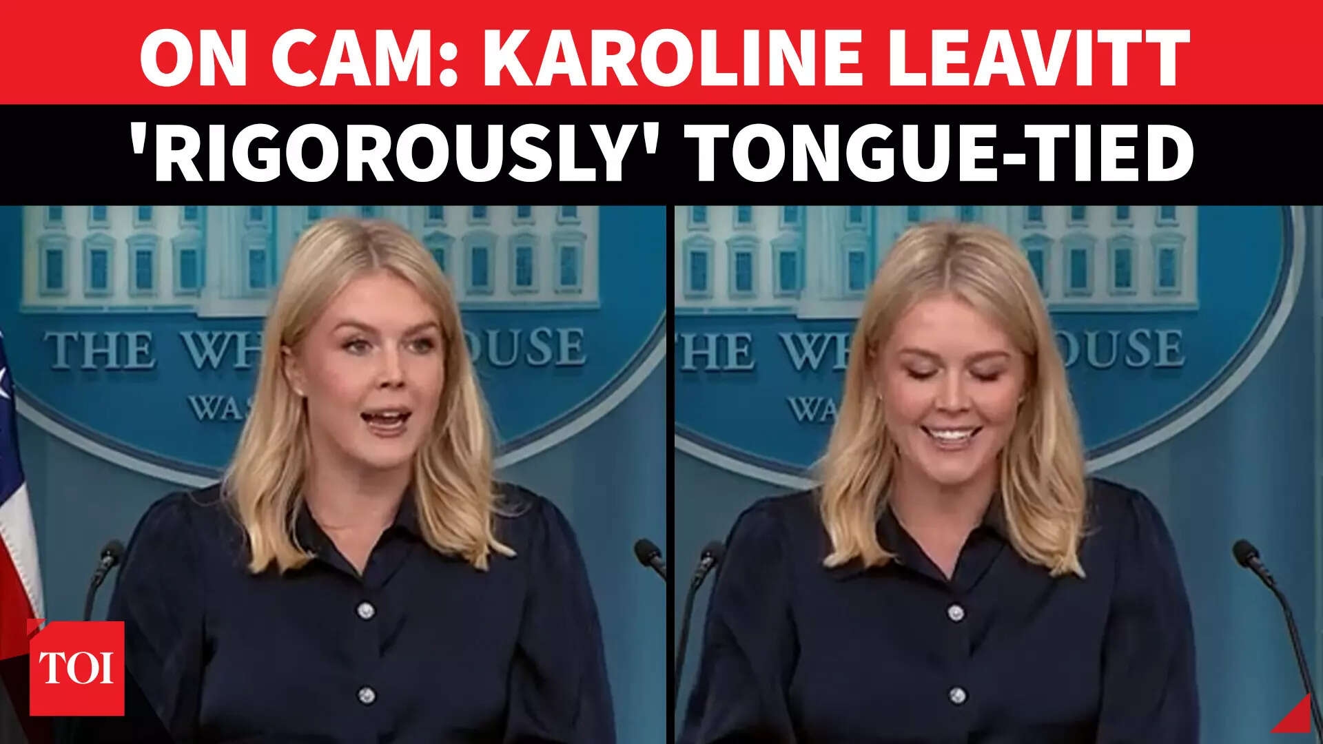 Karoline Leavitt Flubs ‘Rigorously', Laughs It Off In Embarrassing WH Briefing Moment