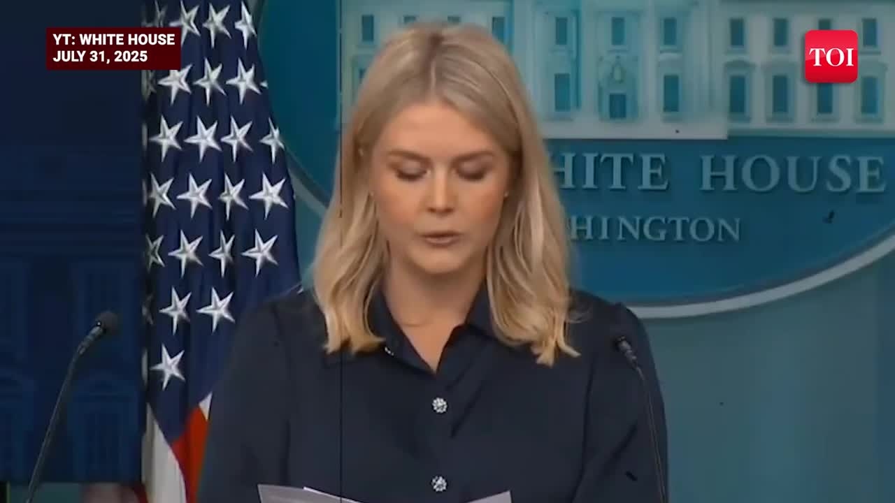 Trump's 'Creepy' Praise For Karoline Leavitt's Lips Sparks Uproar; Netizens Remind Him Of Epstein