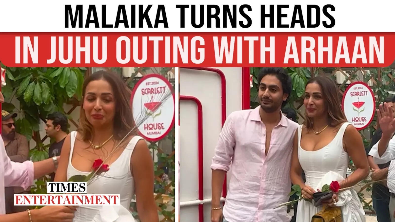 Cameras Flash As Malaika Arora & Arhaan Light Up Juhu Streets