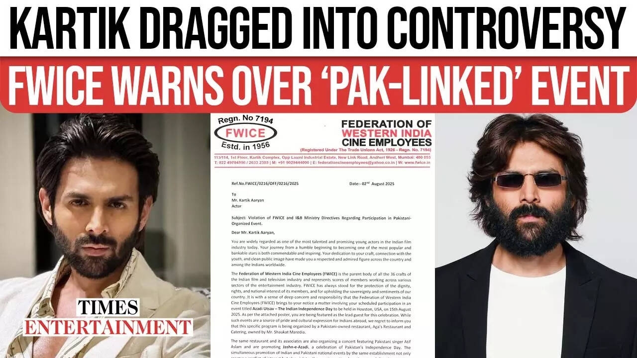 Kartik Aaryan breaks silence after FWICE warning over event linked to Pakistani entity