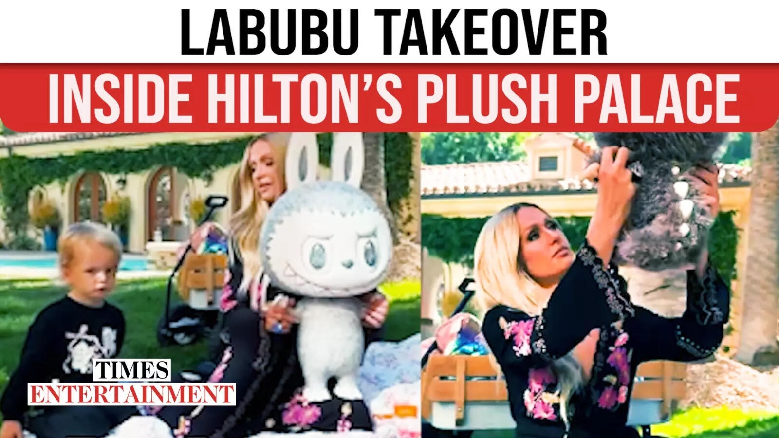 Paris Hilton's Kids Phoenix & London Show Off Luxe Labubu Life