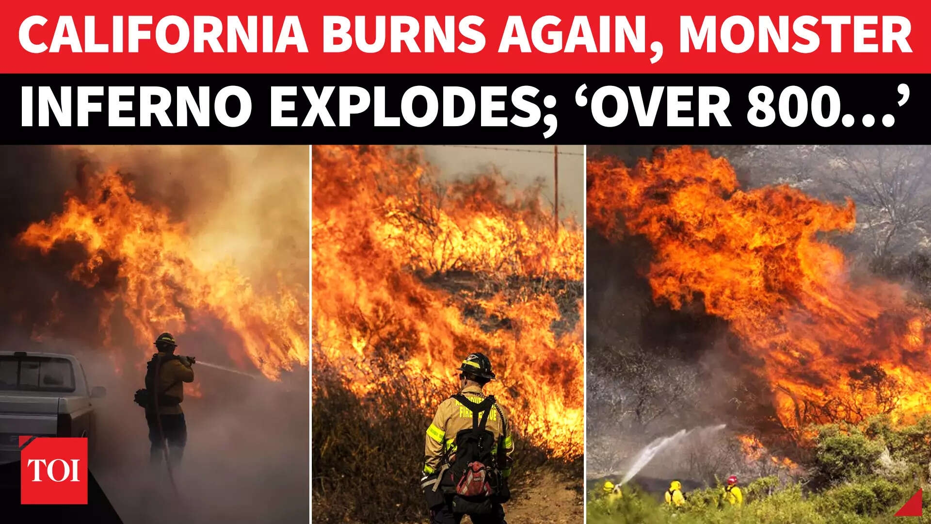 US: ‘Gifford' Fire Scorches 129 Sq Miles, Over 800 Structures In Central California Under Threat