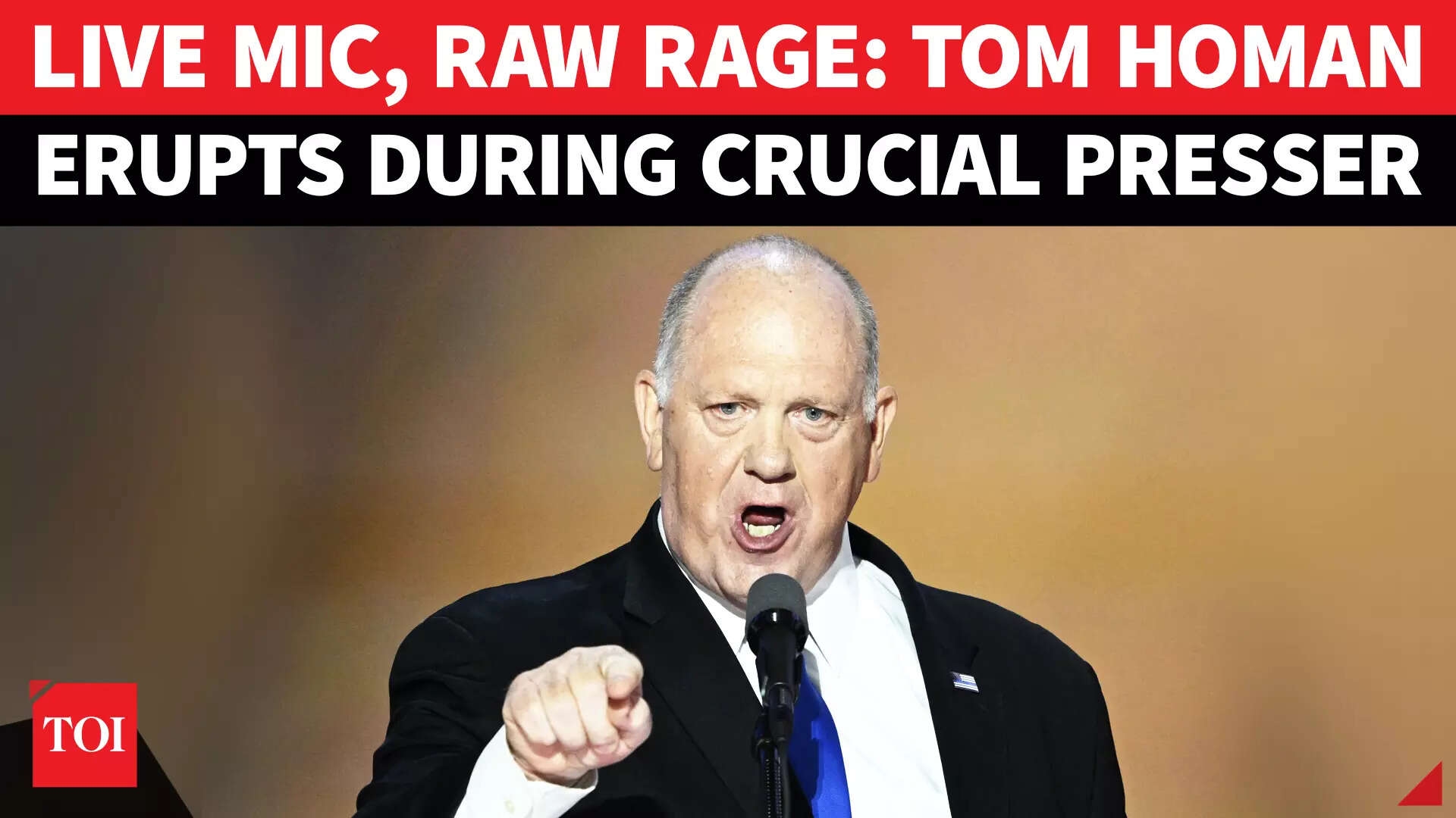 Tom Homan Gets Angry; On Camera Outburst After This Question On Immigration