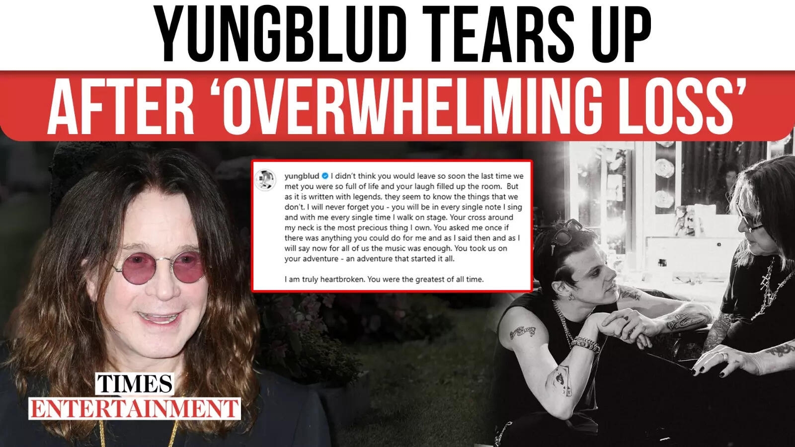 YUNGBLUD Opens Up On Ozzy's Death: ‘I Lost Someone Who Meant Everything'