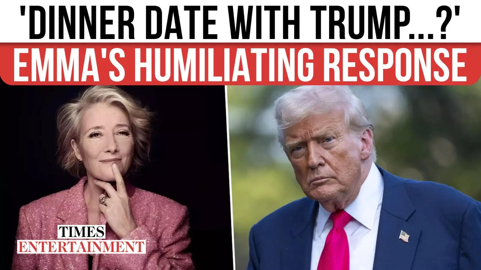 Emma Thompson Mocks Trump's 1998 Dinner Invite On Camera, Jokes About Its Potential Impact