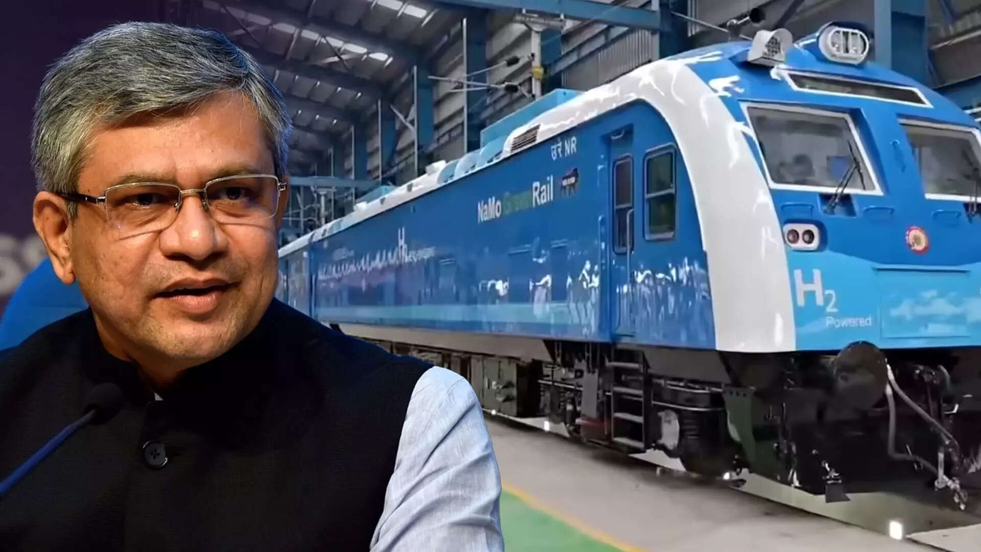 Vaishnaw Shares Video Glimpse of India's First Hydrogen Train, A Milestone Moment