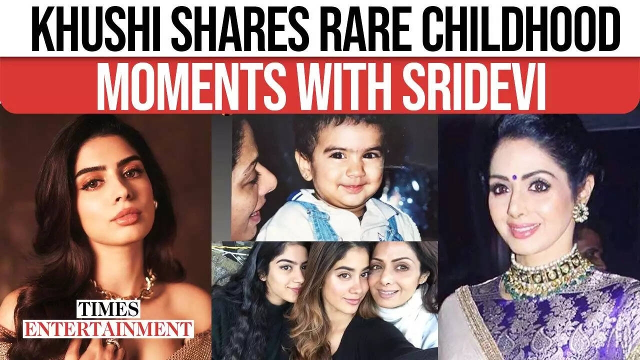Khushi Kapoor shares precious childhood photos to honor Sridevi on her birthday