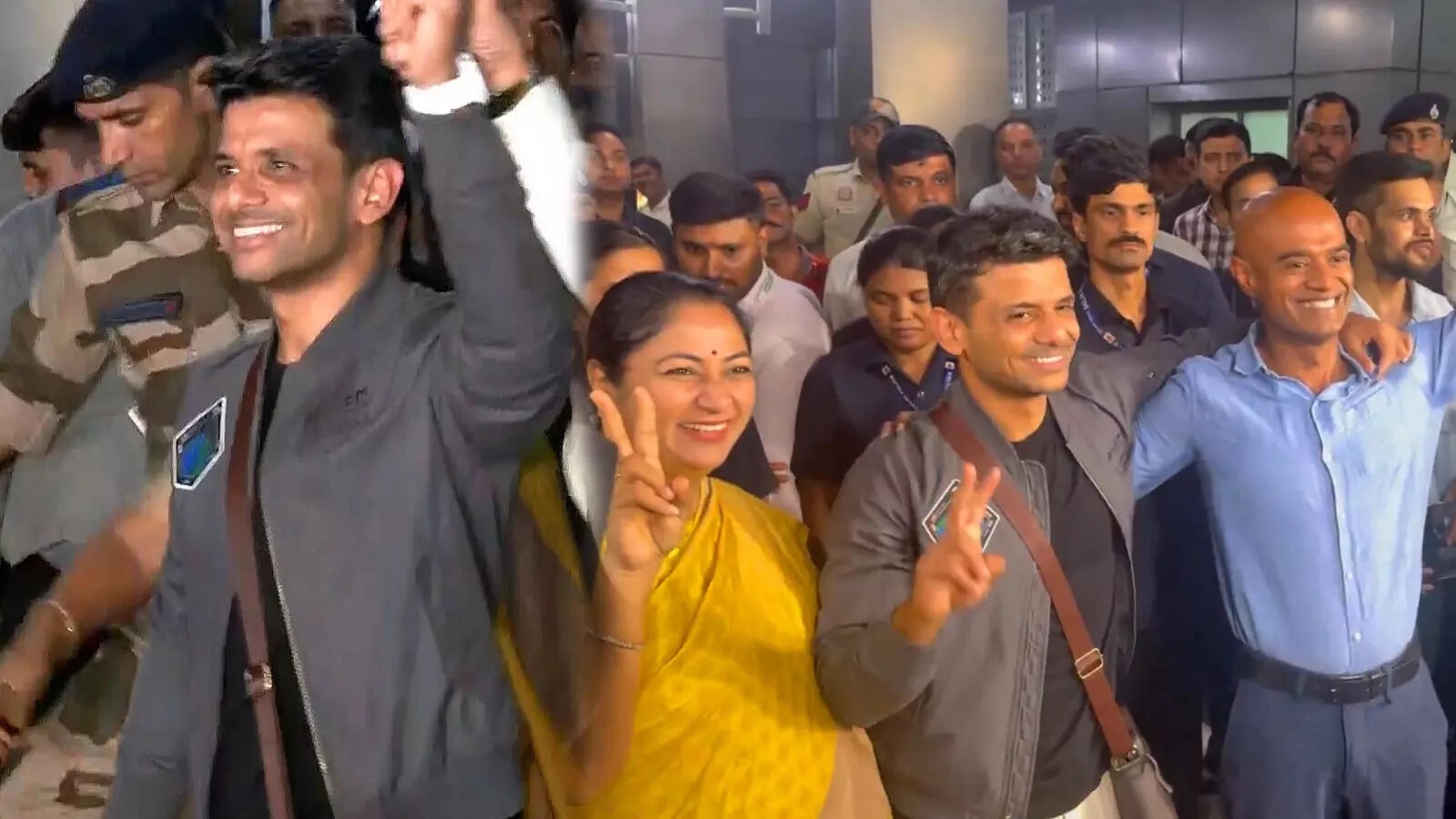 Astronaut Shubhanshu Shukla Returns To India, Receives Heroic Welcome At Delhi Airport