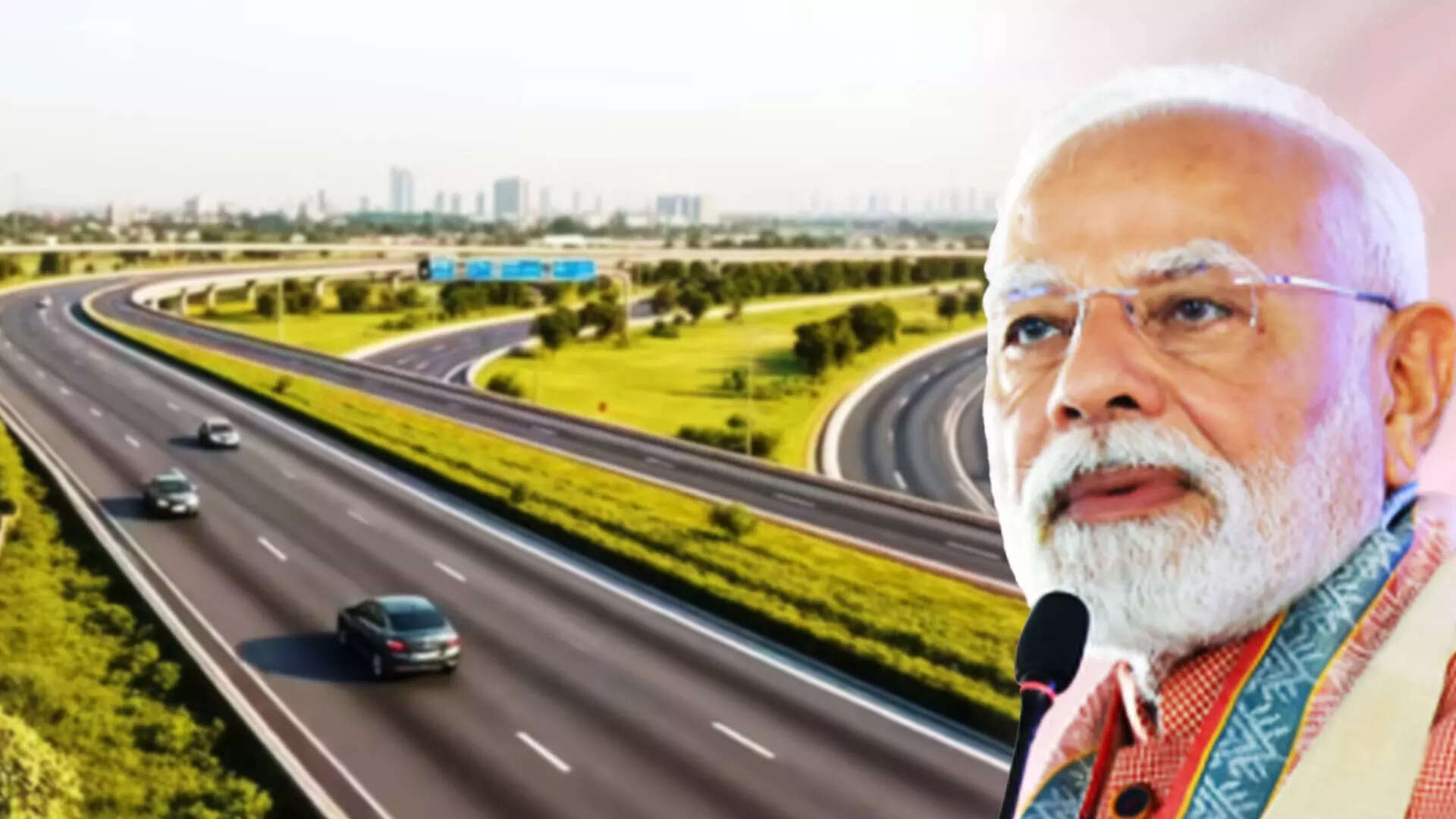 PM Modi Flags Off Two Highways To Curb Congestion In Delhi-NCR