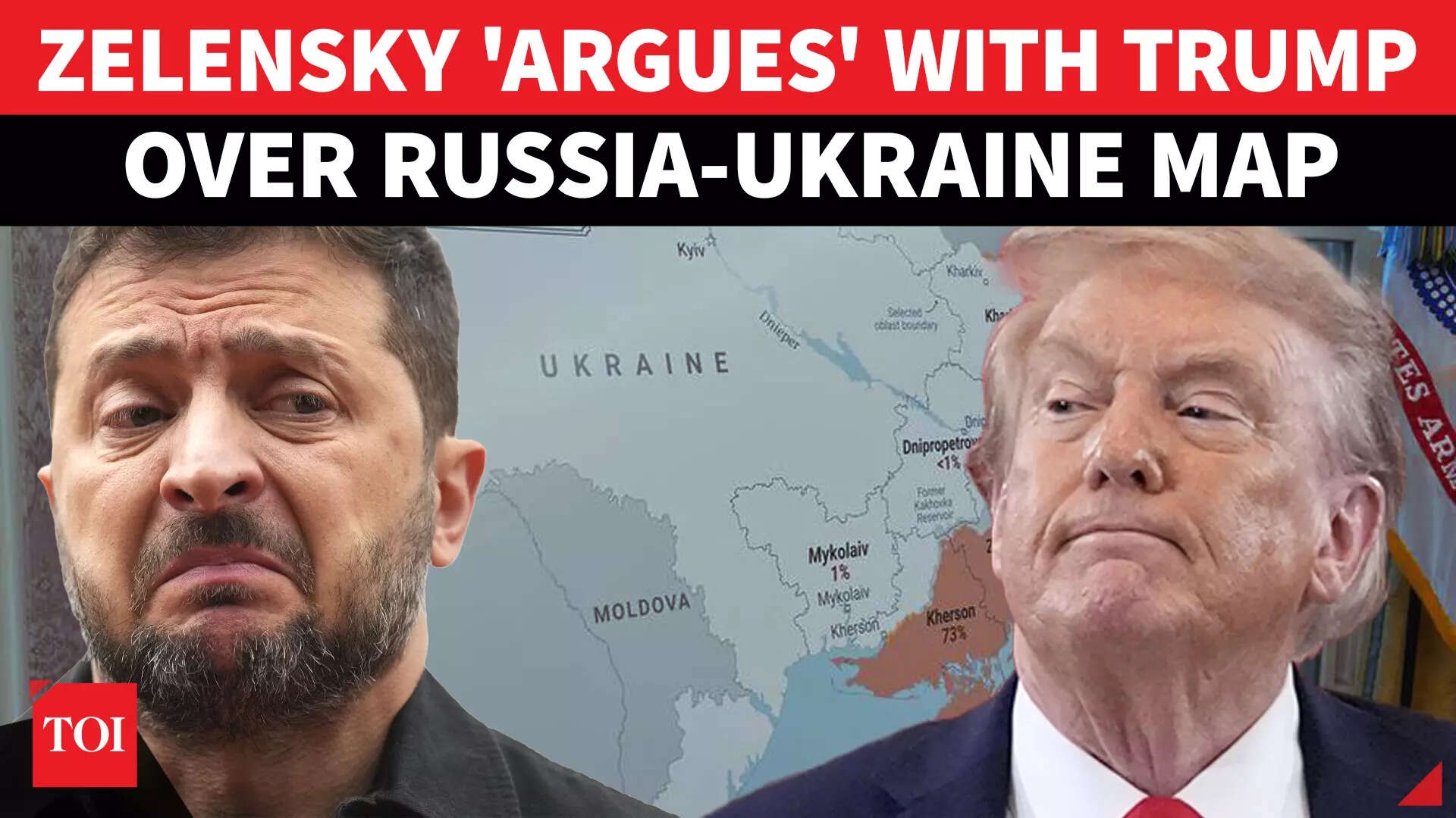 Zelensky's Big U-Turn On Map Of Russia-Ukraine; Tells Trump He Loves It Then Admits Arguing Over It