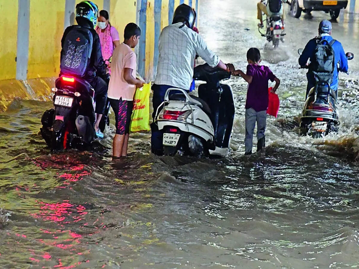 Paved drain turns perilous road, traps Mahadevapura in monsoon chaos