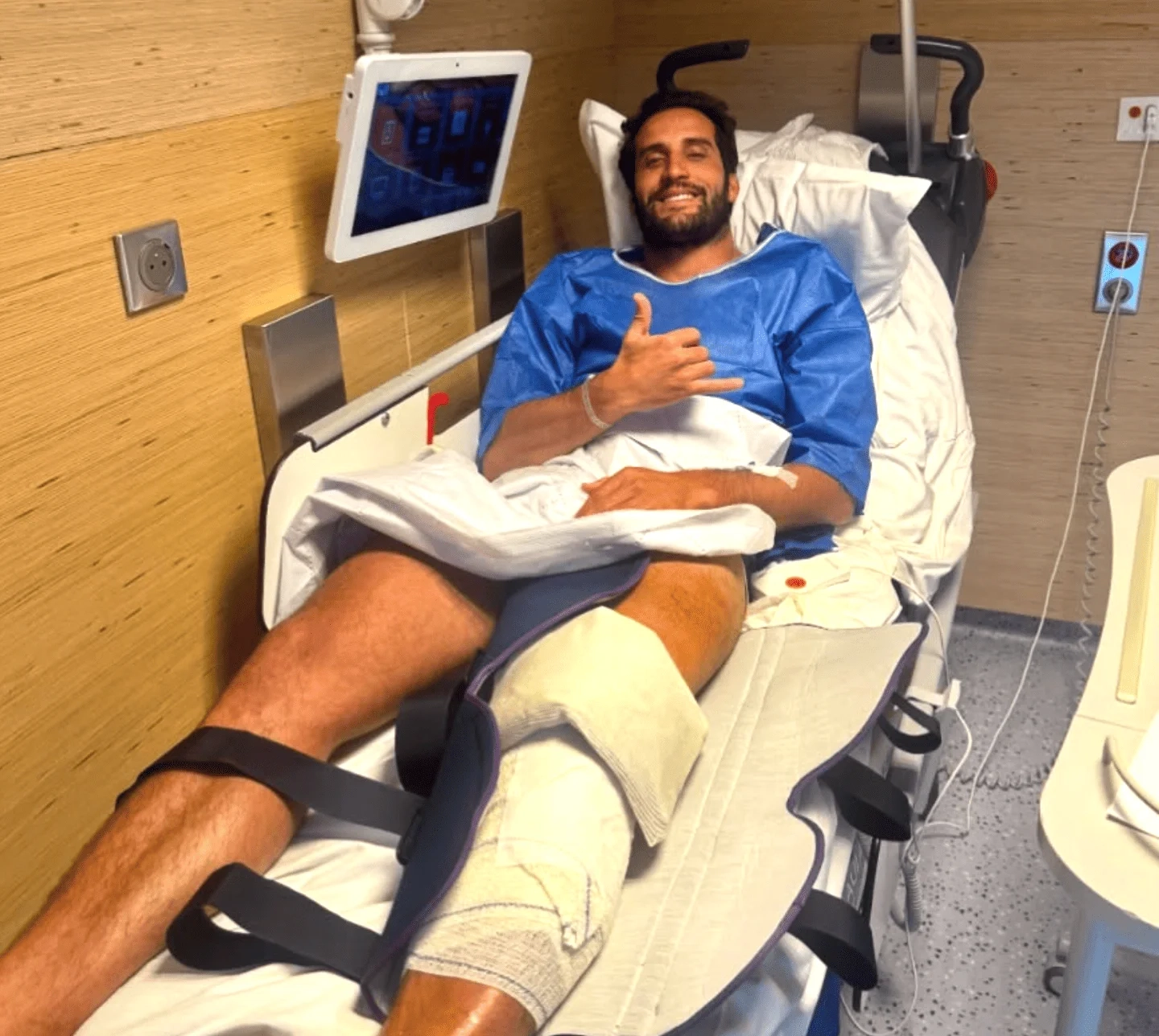 Moroccan surfer Ramzi Boukhiam undergoes surgery after knee injury at Bells Beach