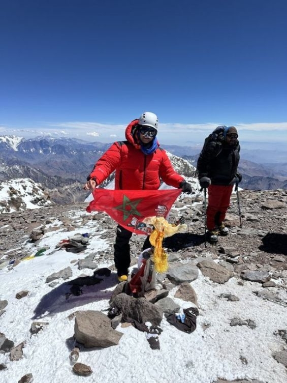 Moroccan climber Mohamed Liouaeddine conquers the highest mountain in the Americas