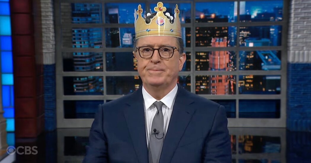 Stephen Colbert Crowns Trump the Troll King