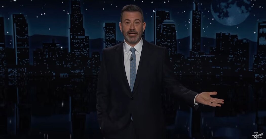 Jimmy Kimmel Calls Trump an ‘Arsonist With a Hose'