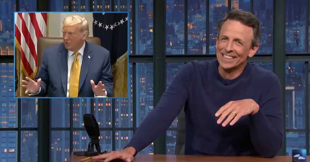 Seth Meyers Is Amused by MAGA's Epstein Infighting