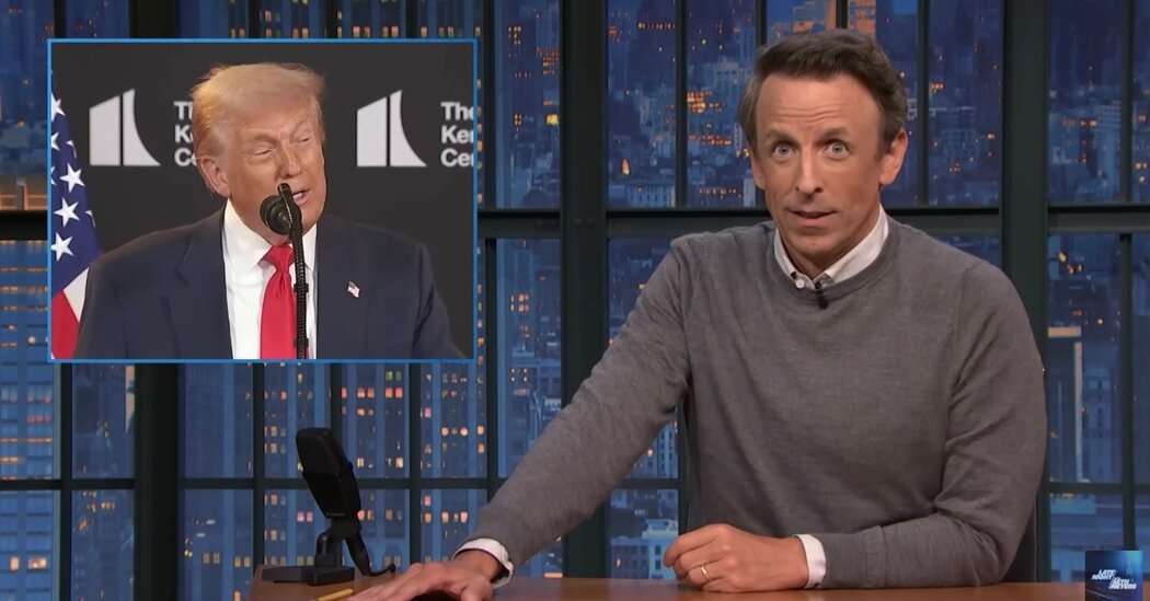 Seth Meyers Braces for Trump's Kennedy Center Honors