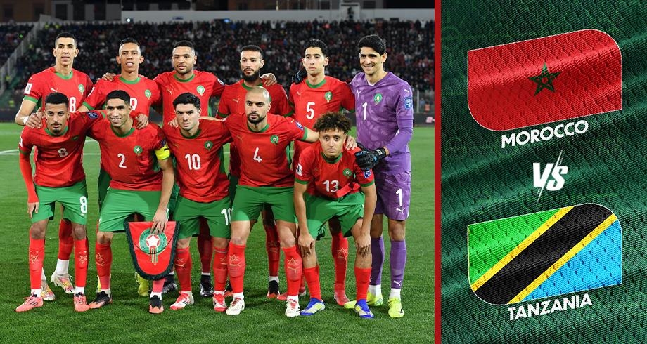 موعد مباراة المغرب وتنزانيا