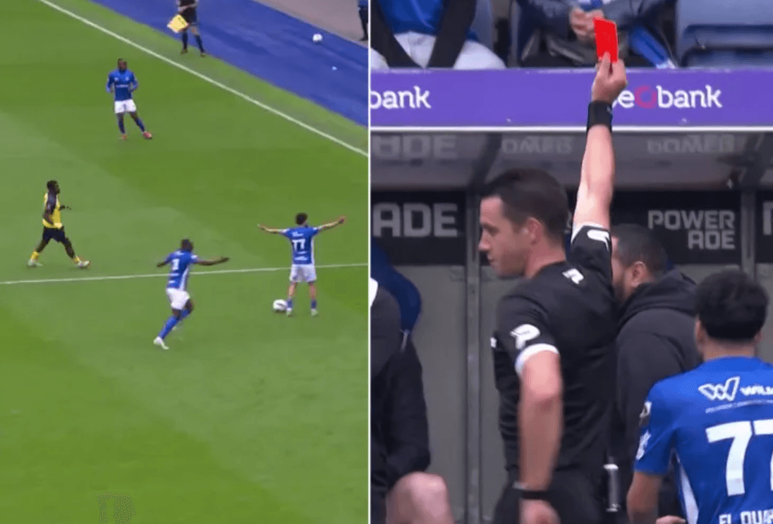 الواحيدي ضحية حادثة غريبة بالدوري البلجيكي (فيديو)