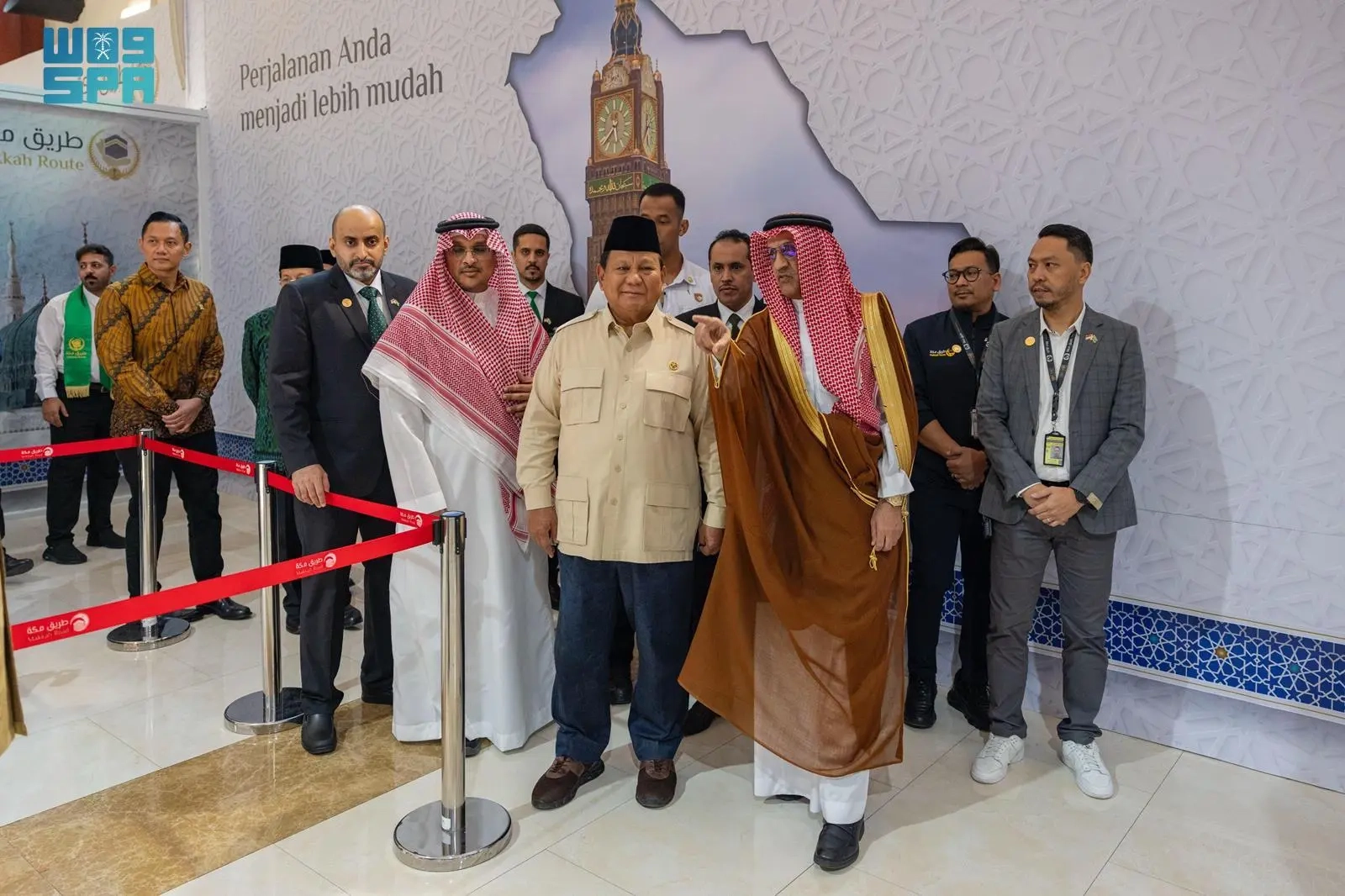 رئيس جمهورية إندونيسيا يزور صالة 'مبادرة طريق مكة' بمطار سوكارنو هاتا الدولي بجاكرتا