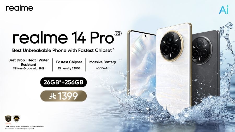 realme 14 Pro Launches : The Best Unbreakable Phone with Fastest Chipset and World's First Cold-Sensitive Color-Changing Design
