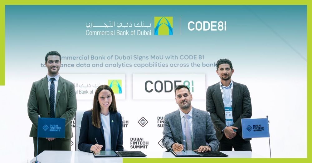 'كود 81' وبنك دبي التجاري يوقّعان مذكرة تفاهم استراتيجية لتسريع التحوّل الرقمي عبر تحليلات البيانات المتقدمة