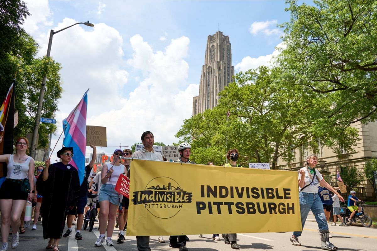 Look inside: Scenes from the protest against the $90B corporate pledge to Pennsylvania AI