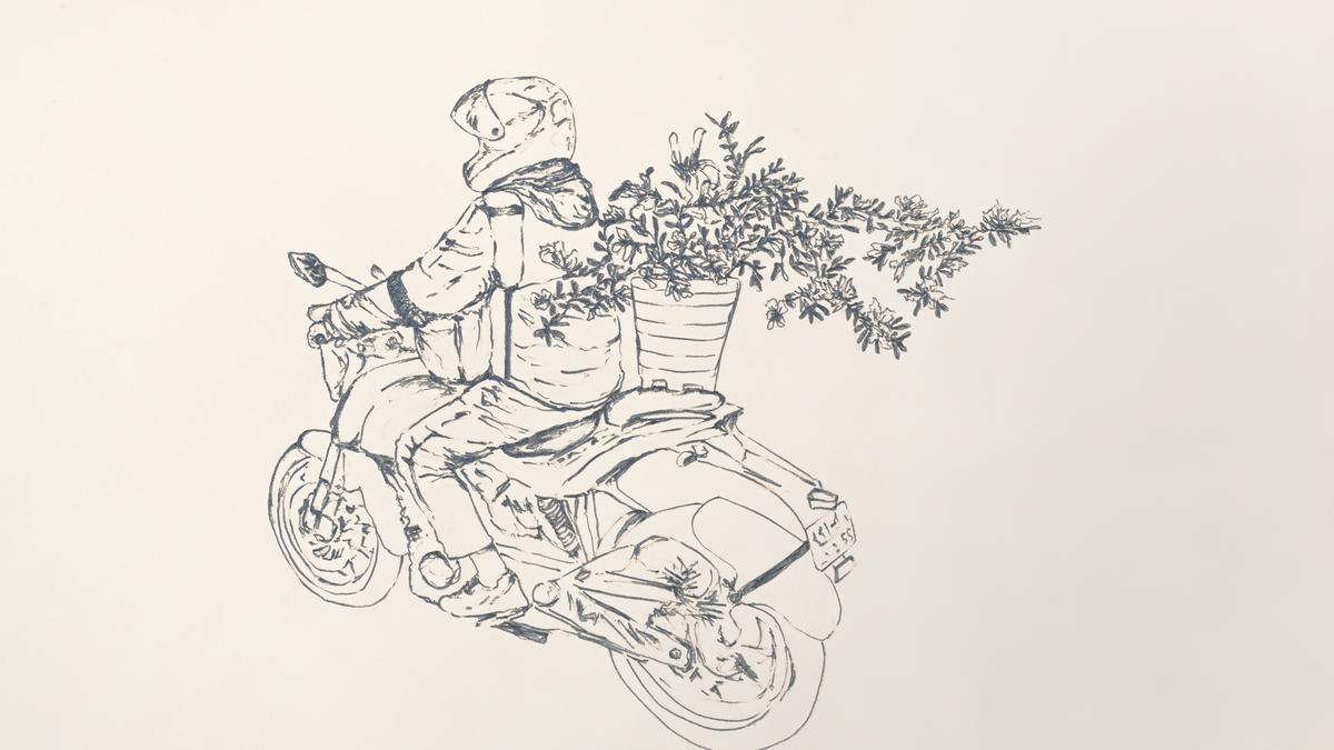 How artist Mohit Mahato says it with flowers
